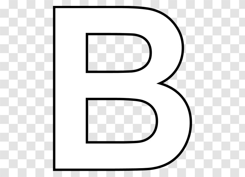 Letter Alphabet Coloring Book Clip Art - Worksheet - B Transparent PNG