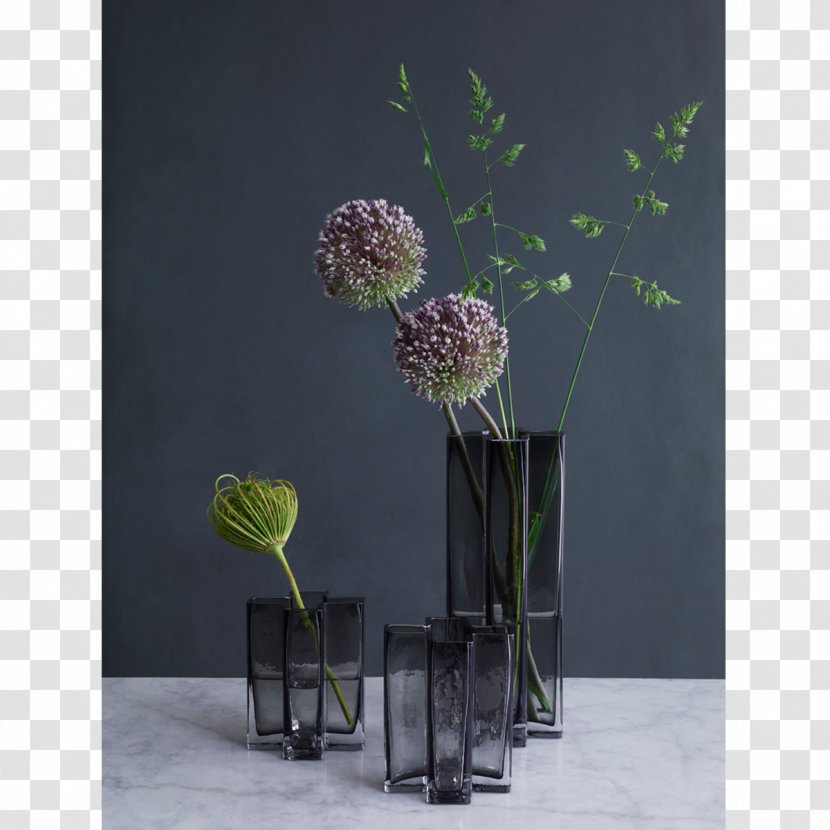 Holmegaard Vase Glass Danish Design - Artificial Flower Transparent PNG