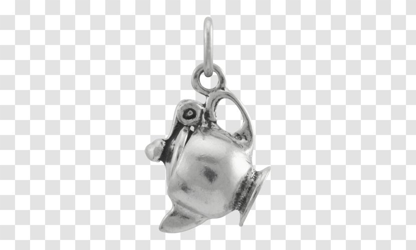 Locket Earring Silver Body Jewellery Product Design - Teapot Transparent PNG