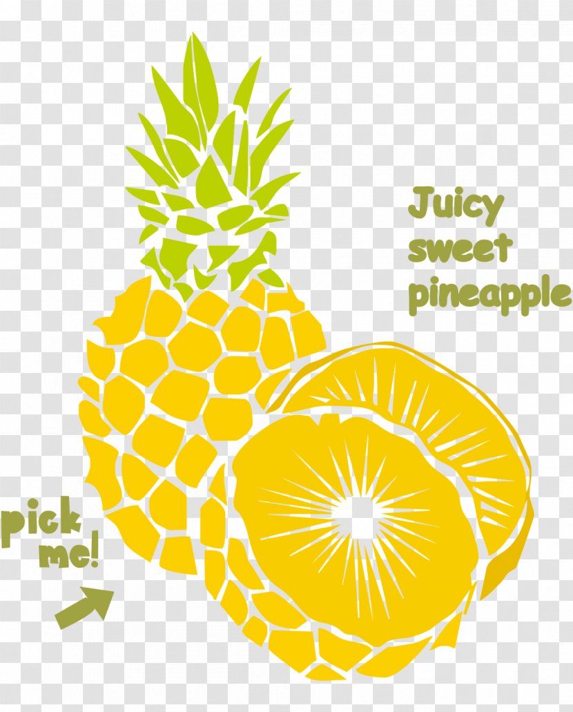 Pineapple Juice Fruit - Bromeliaceae - Abacaxi Design Element Transparent PNG