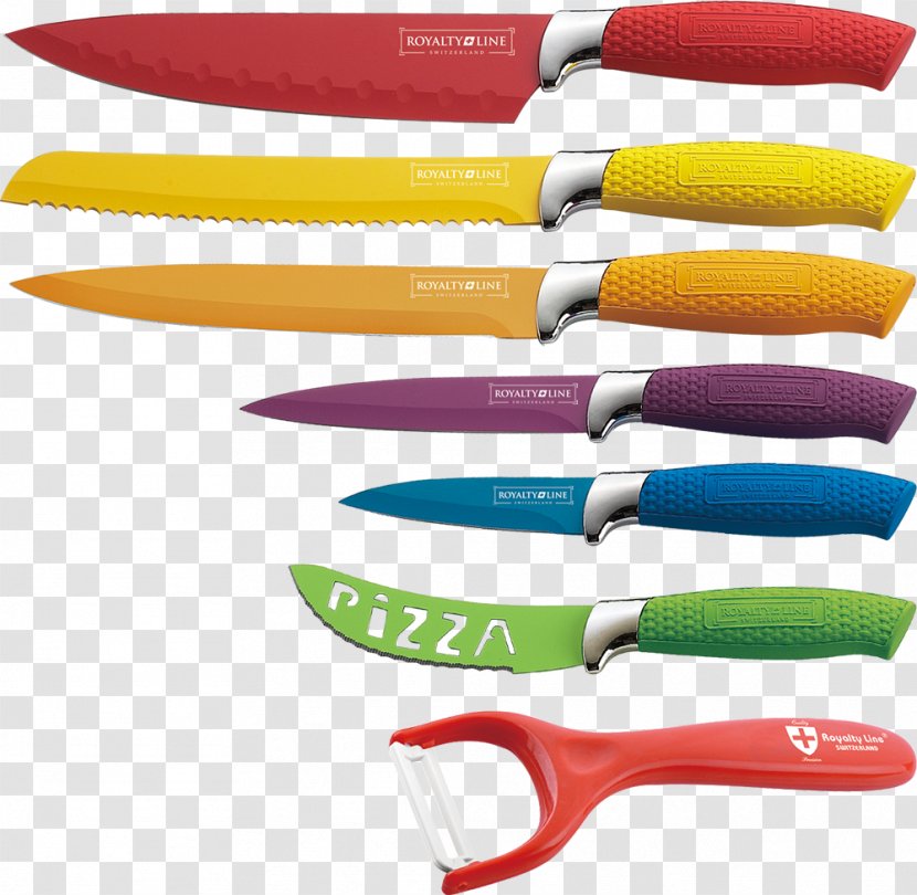 Knife Non-stick Surface Kitchen Knives Cutlery Royal Family - Plastic Transparent PNG