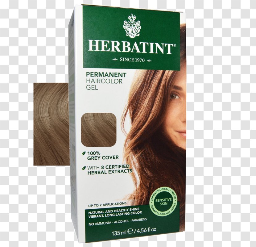 Hair Coloring Herbatint Color 4M Mahogany Chestnut 4 Fluid Ounce Human - Copper Highlights Transparent PNG