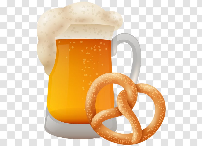 Beer Glasses Pretzel Oktoberfest Bavaria Brewery - Mug Transparent PNG