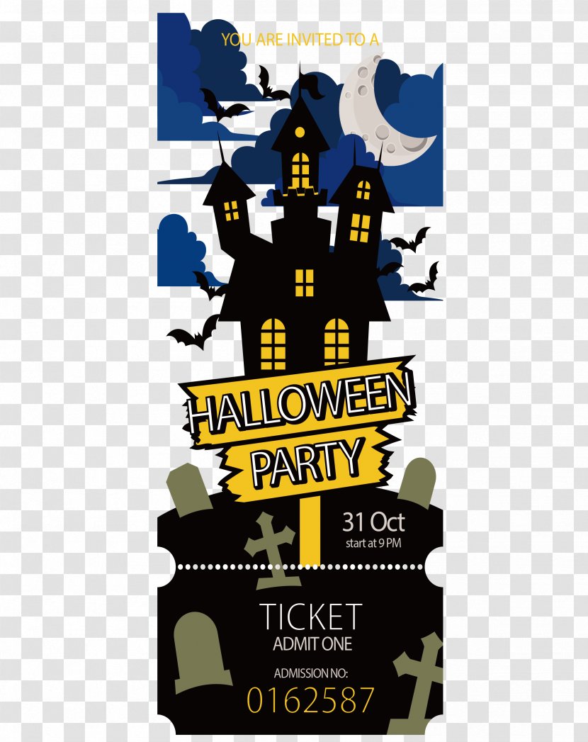 Halloween Party Adobe Illustrator - Birthday - Tickets Transparent PNG