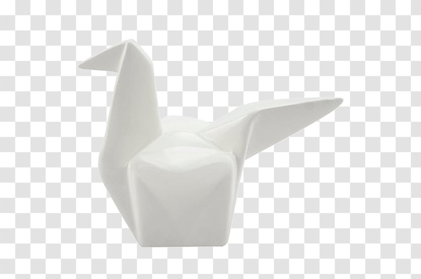 Crane Ceramic Origami Orizuru Paper - Christmas Ornament - Lively Birds Transparent PNG