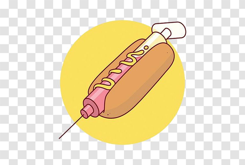 Hot Dog Toast Syringe Injection Illustration Transparent PNG