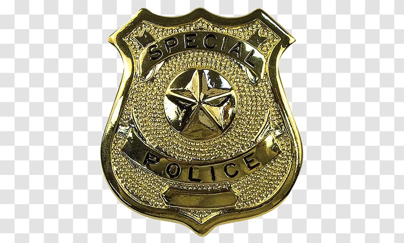 Special Police Badge Officer Security - Metal Transparent PNG