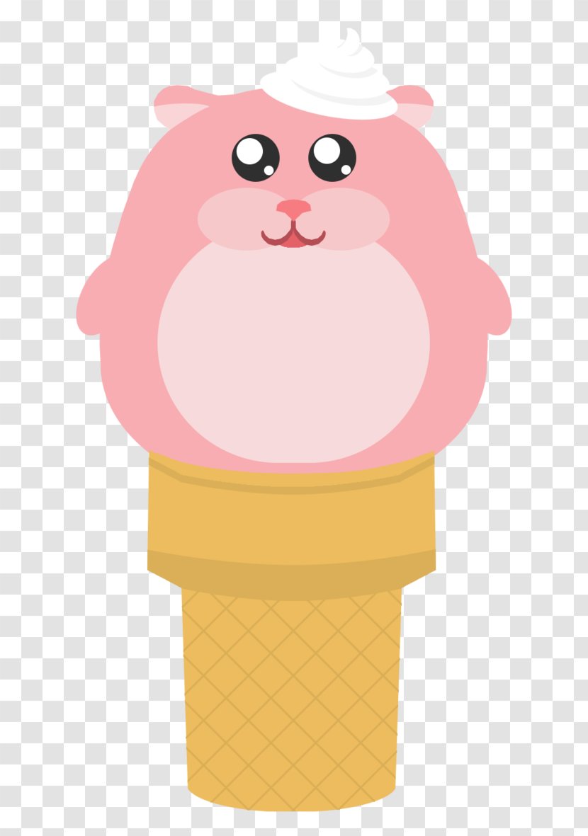 Ice Cream Cones Cartoon Hamster Clip Art - Vector Transparent PNG