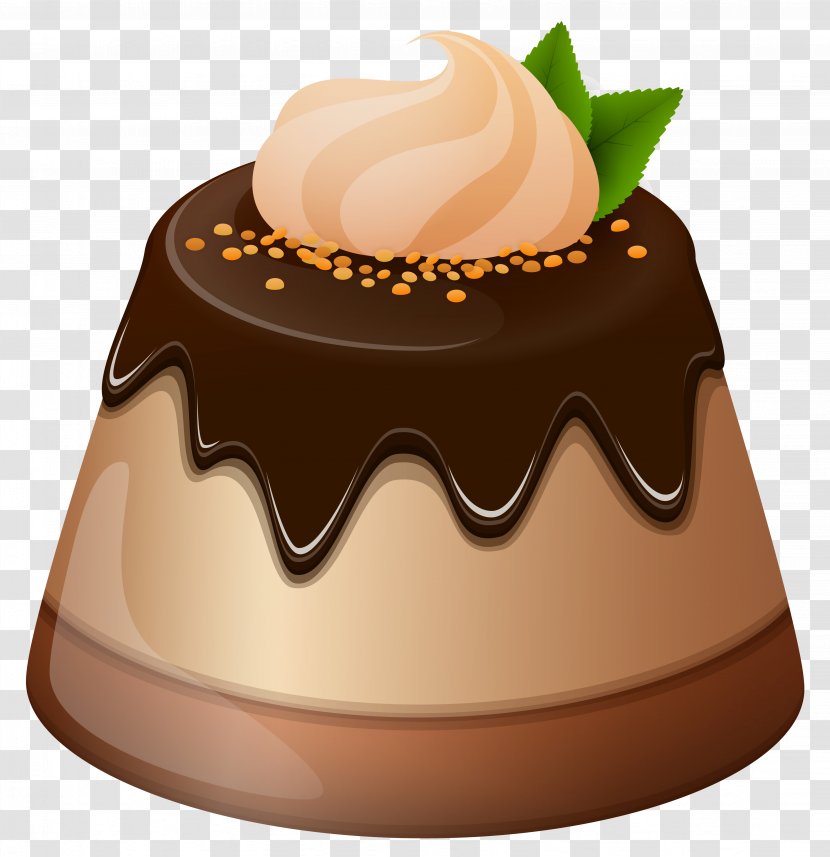 Chocolate Cake Cupcake Cream Birthday Pudding - Food Transparent PNG