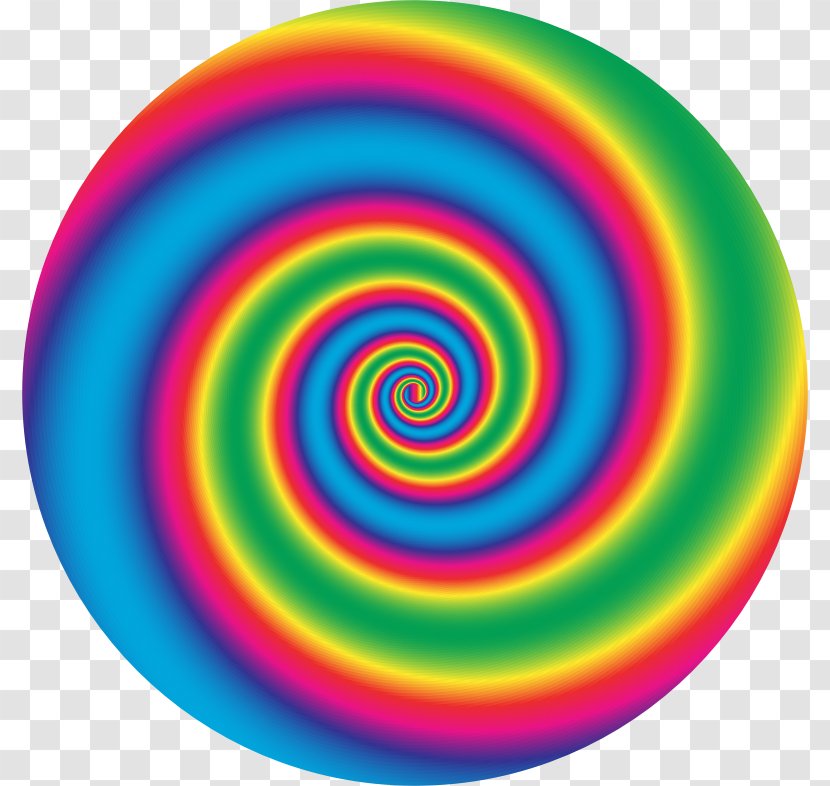 Color Spiral Circle Vortex Clip Art - Sphere - Colorful Transparent PNG
