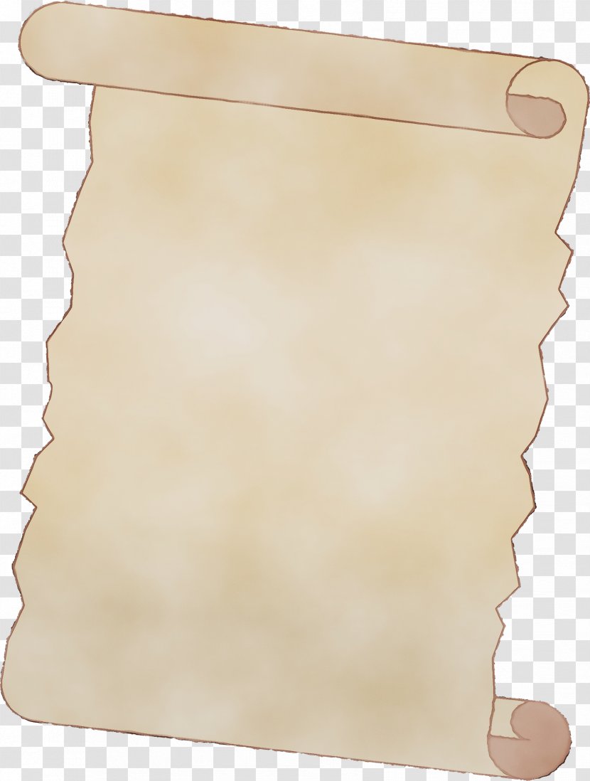 Scroll Beige Paper Product Transparent PNG