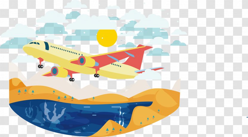 Flight Airplane Aircraft - Vector Transparent PNG