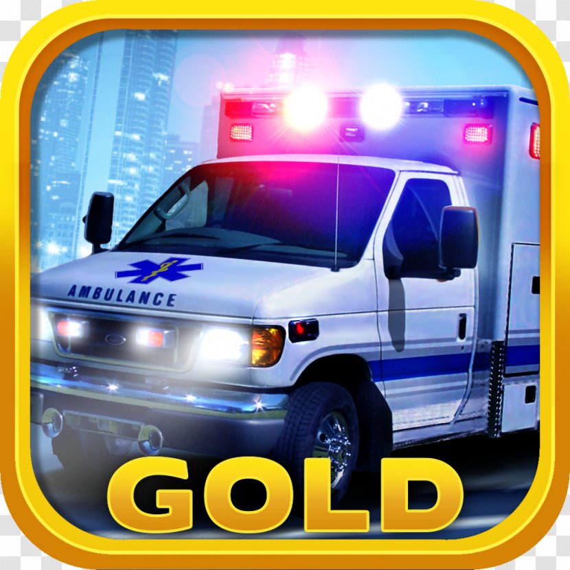 Siren Ambulance Blocky Emergency Vehicle - Dispatcher Transparent PNG