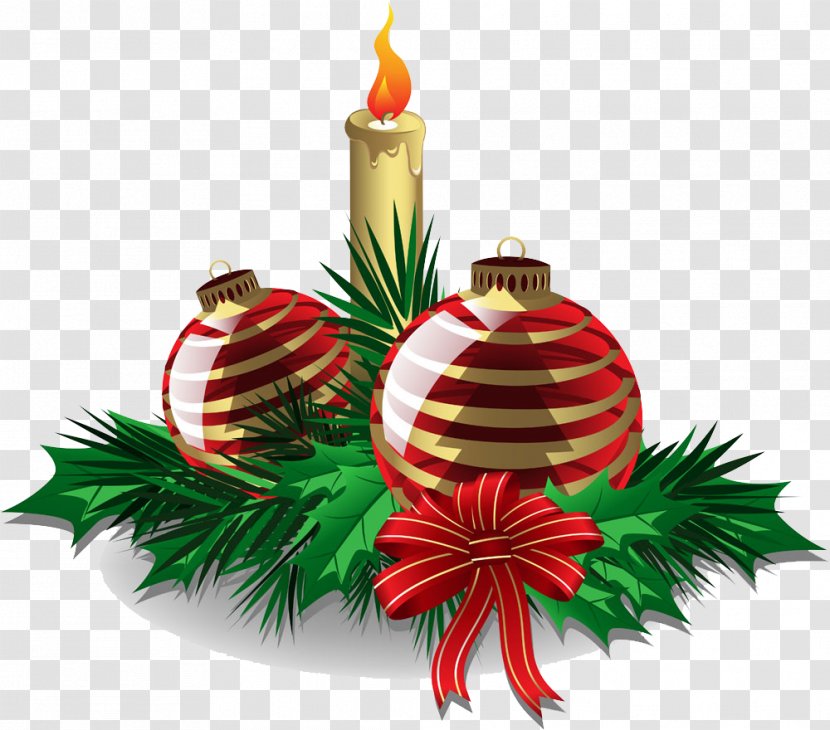 Christmas Ornament Candle Tree - Candles Ball Transparent PNG