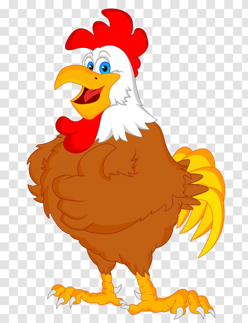 Chicken Rooster Cartoon - Royaltyfree Transparent PNG