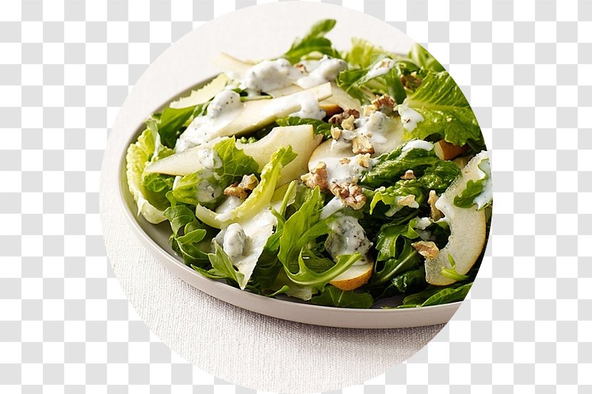 Caesar Salad Blue Cheese Spinach Vinaigrette Waldorf - Cream Transparent PNG