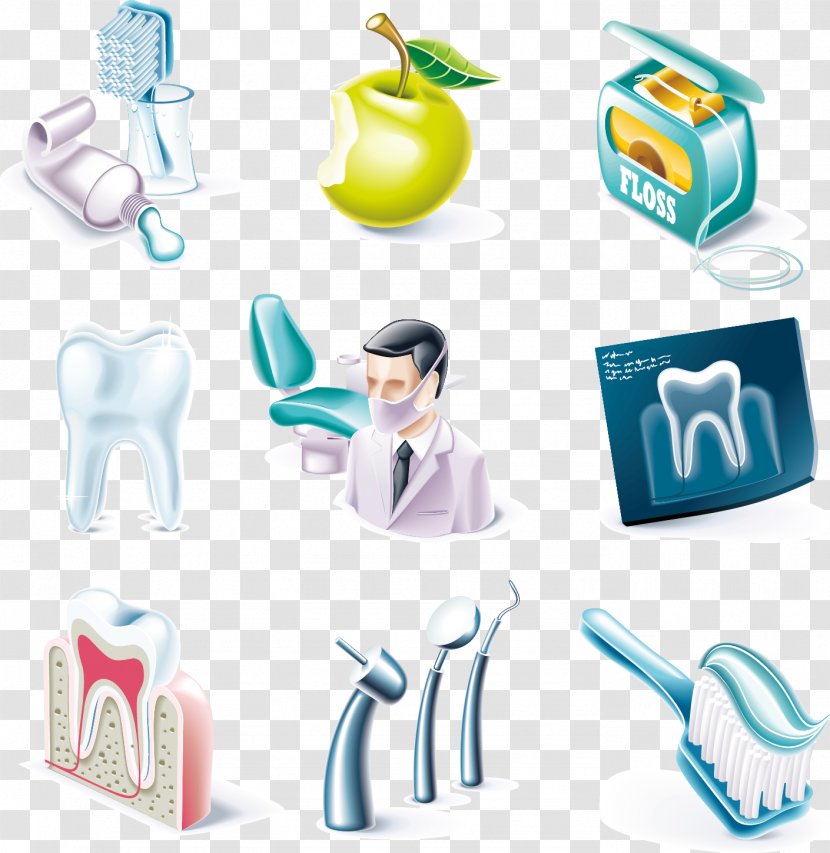 Dentistry Tooth Dental Instruments - Vector Toothpaste Transparent PNG
