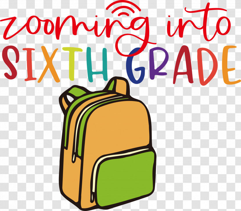 Back To School Sixth Grade Transparent PNG