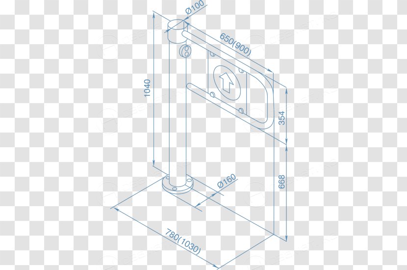 Wicket Gate Turnstile Steel Structure - Diagram - Strut Transparent PNG