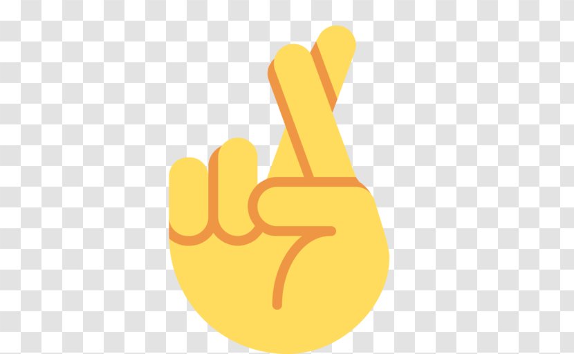 Emojipedia Crossed Fingers Meaning Thumb Signal - Emoji Transparent PNG