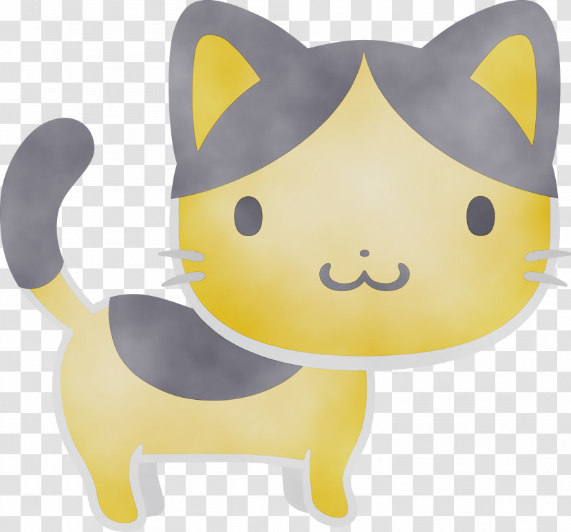 Cartoon Yellow Snout Transparent PNG