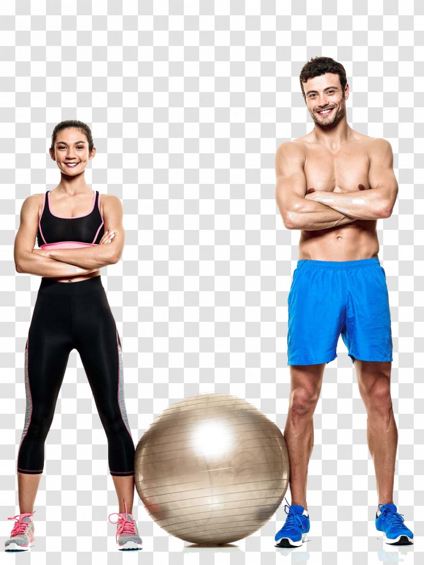 Physical Exercise Woman Stock Photography Personal Trainer Ball - Cartoon - Yoga For Men And Women Transparent PNG