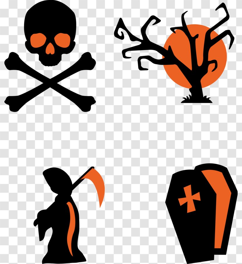 Halloween Cartoon Background - Drawing - Symbol Playing Sports Transparent PNG