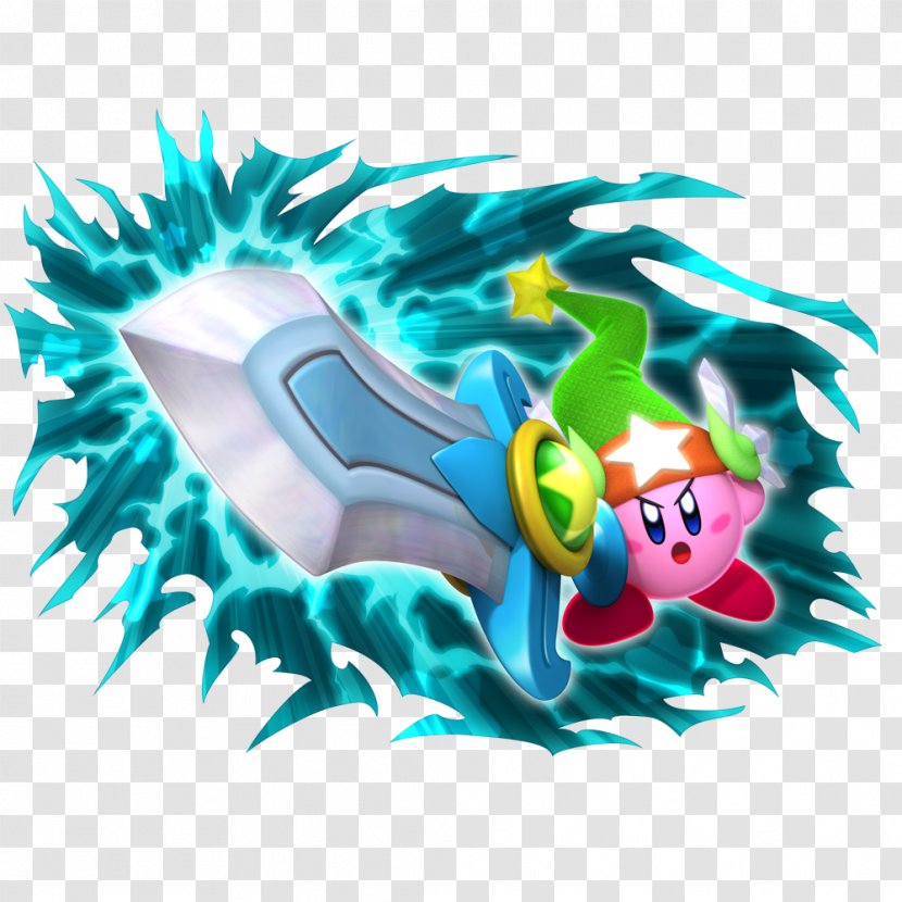 Kirby's Return To Dream Land Kirby: Triple Deluxe Epic Yarn Adventure - Marine Mammal - Sword Slash Transparent PNG