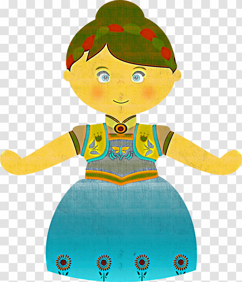 Stuffed Toy Doll Yellow Infant Headgear Transparent PNG