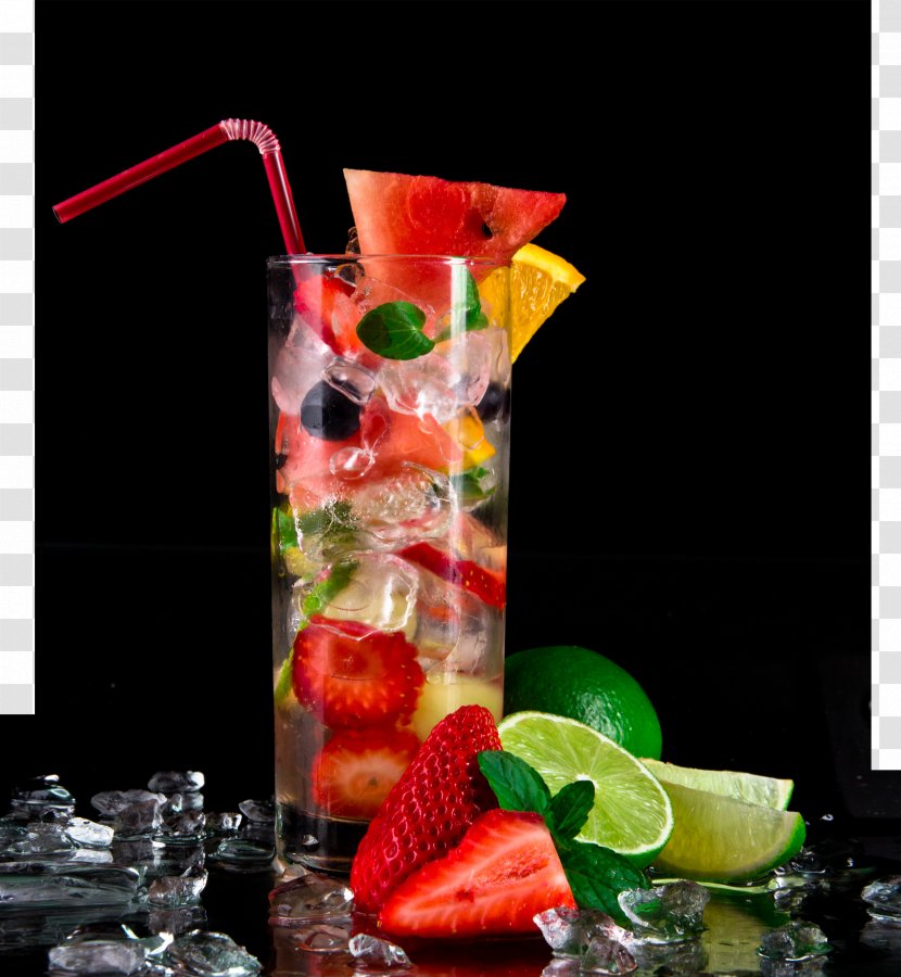 Gefxfchlscocktail Restaurant Cafe Bistro Book - Frame - Iced Fruit Juice And Fresh Cups Glass Transparent PNG