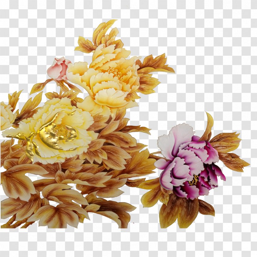 Floral Design Flower Moutan Peony - Cut Flowers Transparent PNG