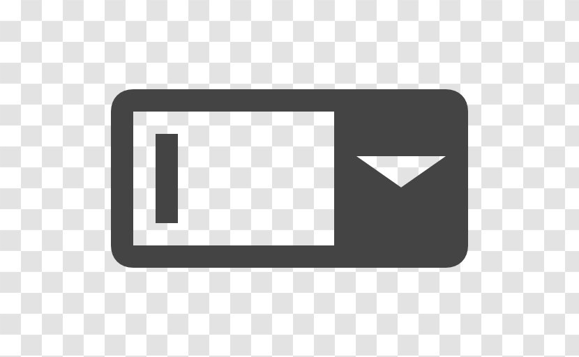 Combo Box Symbol - Rectangle Transparent PNG