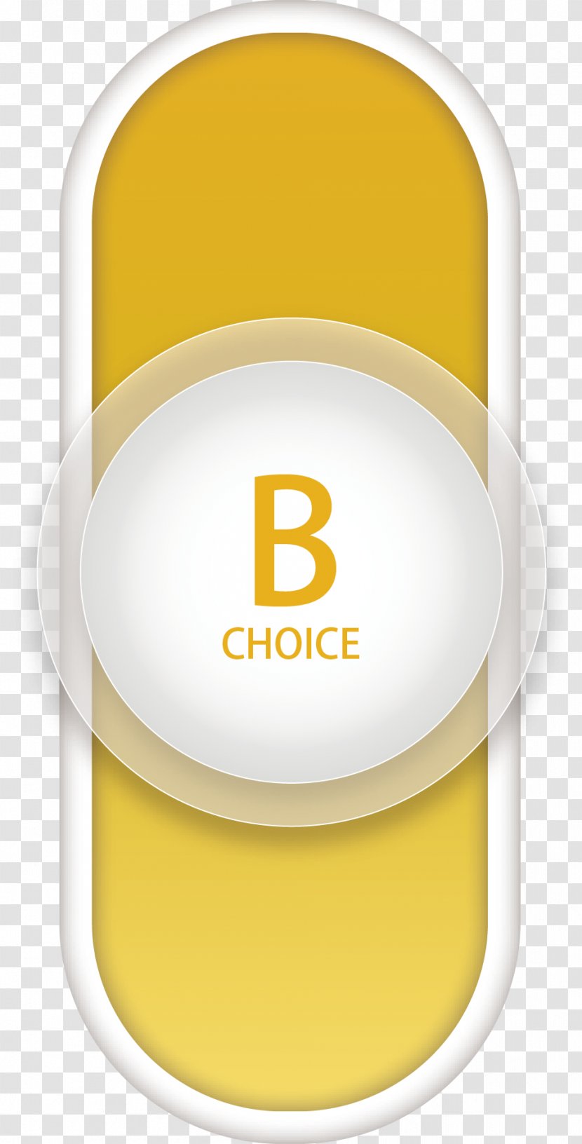 Yellow Button - The Slides Sliding Element Transparent PNG