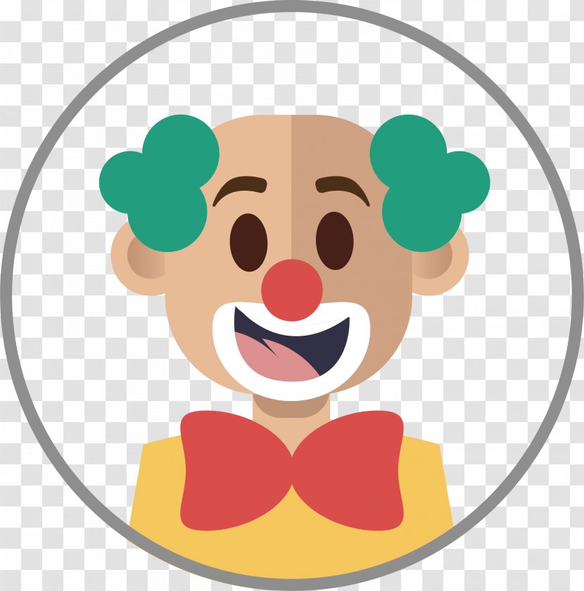 Clip Art - Clown - Clowns Dress Their Heads Transparent PNG