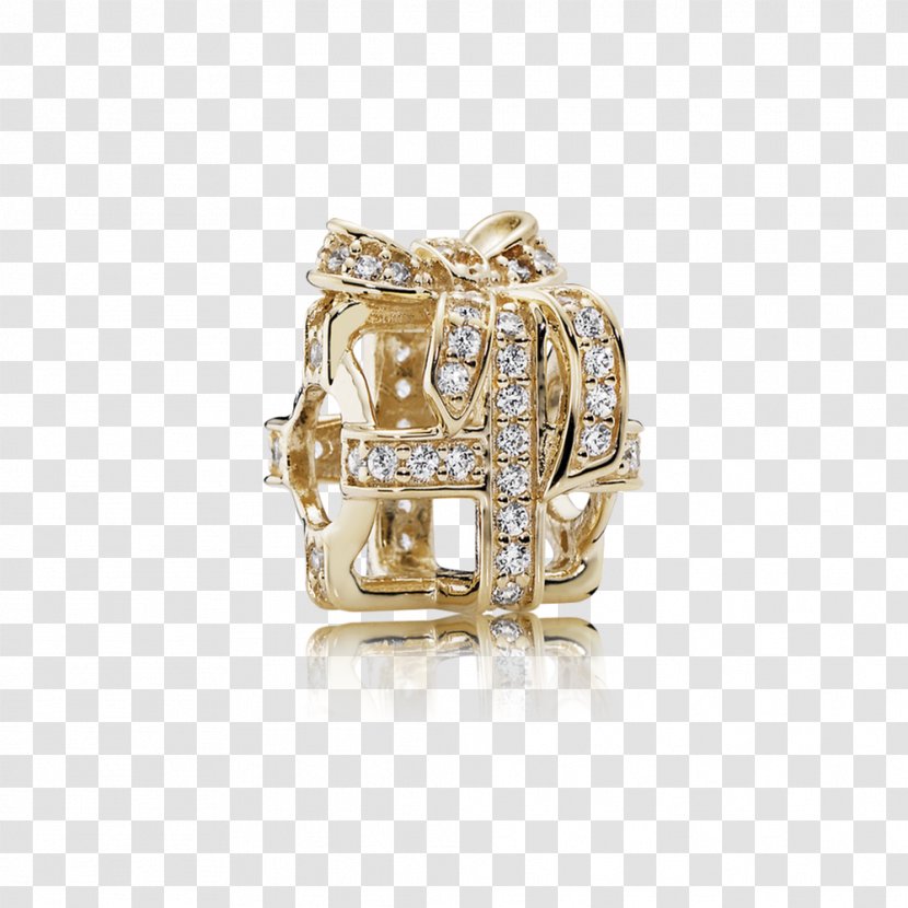 Pandora Charm Bracelet Cubic Zirconia Gold Jewellery - Metal Transparent PNG