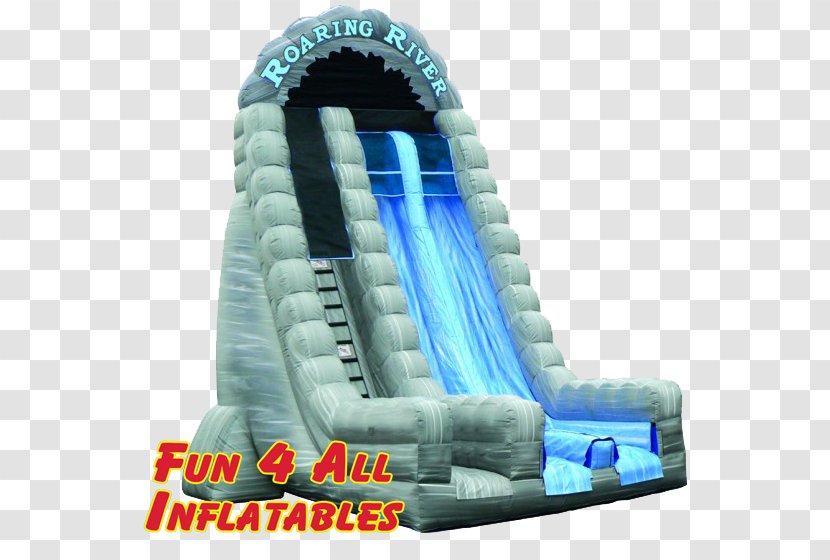 Beebe's Roaring River Waterslide Water Slide Playground Inflatable New York - Party Transparent PNG