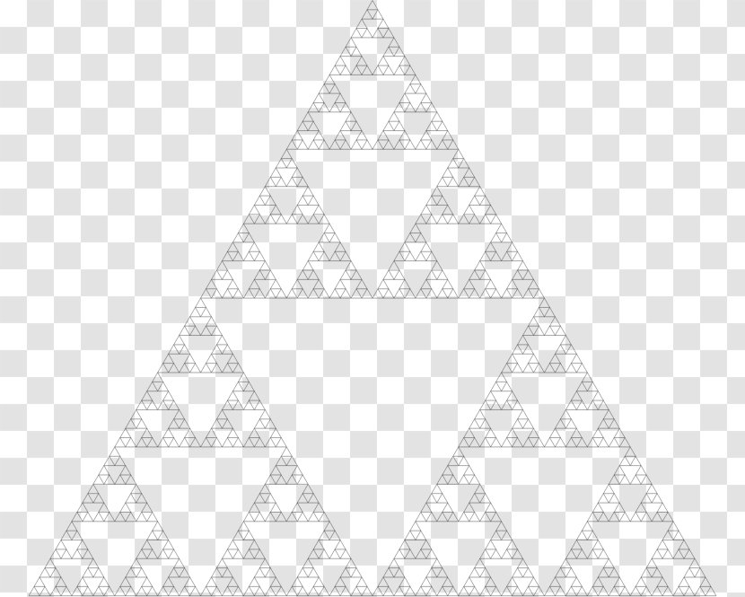 Sierpinski Triangle Fractal Area Transparent PNG