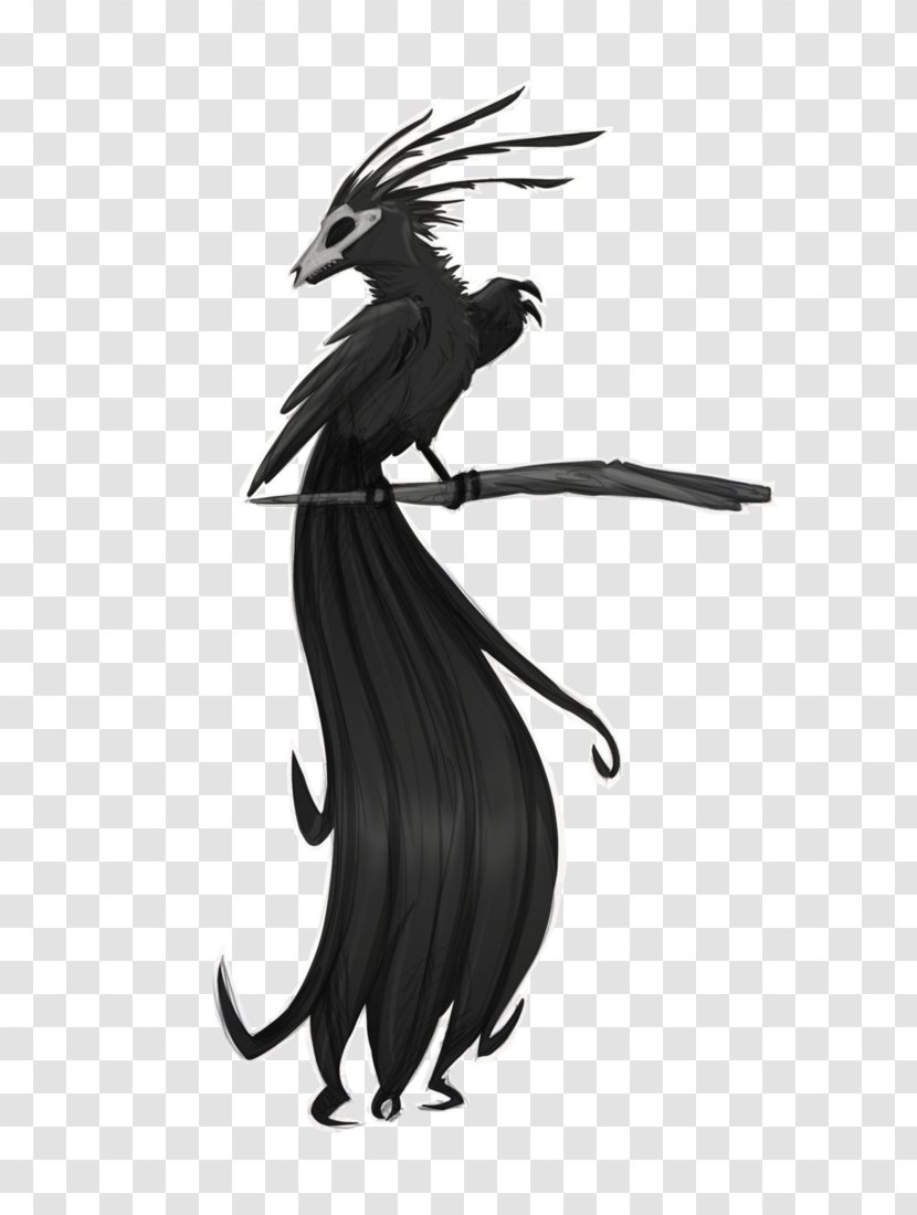 Silhouette Dragon Black - Bird Transparent PNG