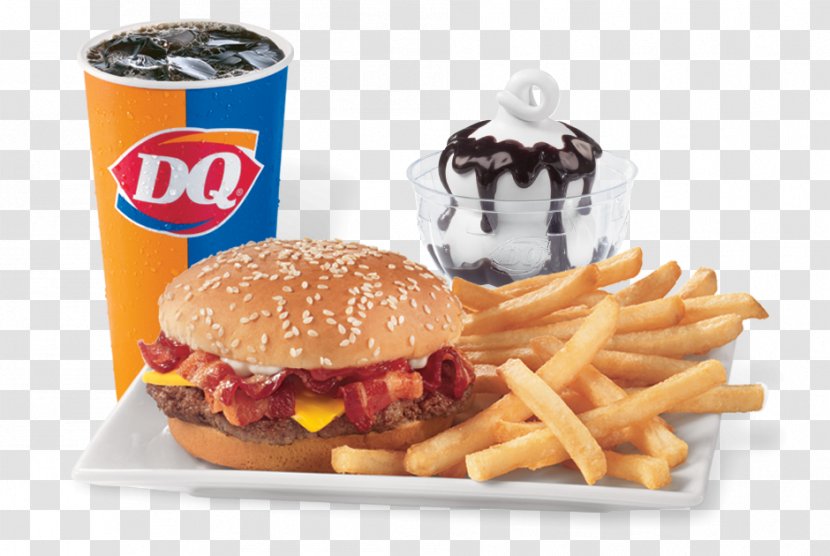 Cheeseburger Dairy Queen Grill & Chill Chicken Fingers Hamburger Barbecue - Fast Food - Crab Fry Transparent PNG