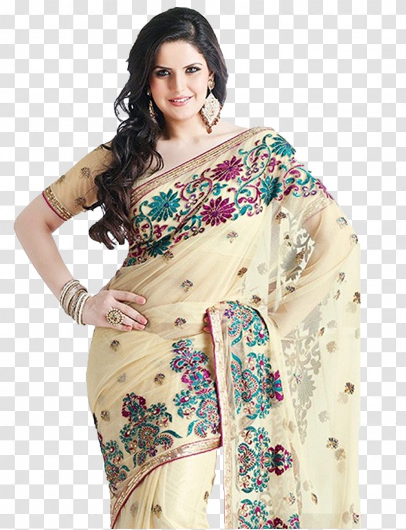 Zari Wedding Sari Blouse Embroidery - Georgette - Sarawati Transparent PNG