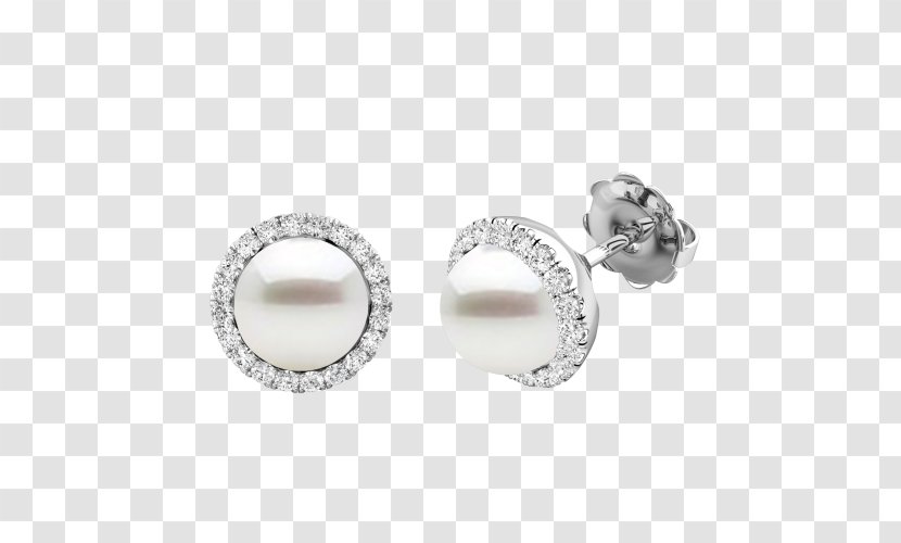 Pearl Earring Diamond Jewellery Wedding Ring - Engagement - Cultured Freshwater Pearls Transparent PNG