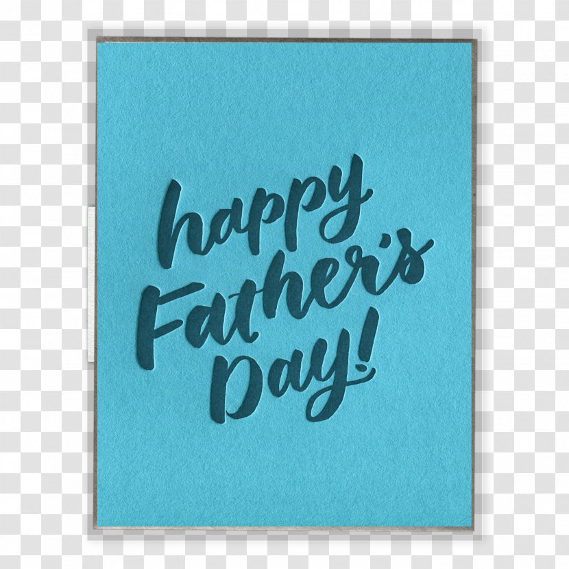 Father's Day Greeting & Note Cards Paper Letterpress Printing - Father Transparent PNG