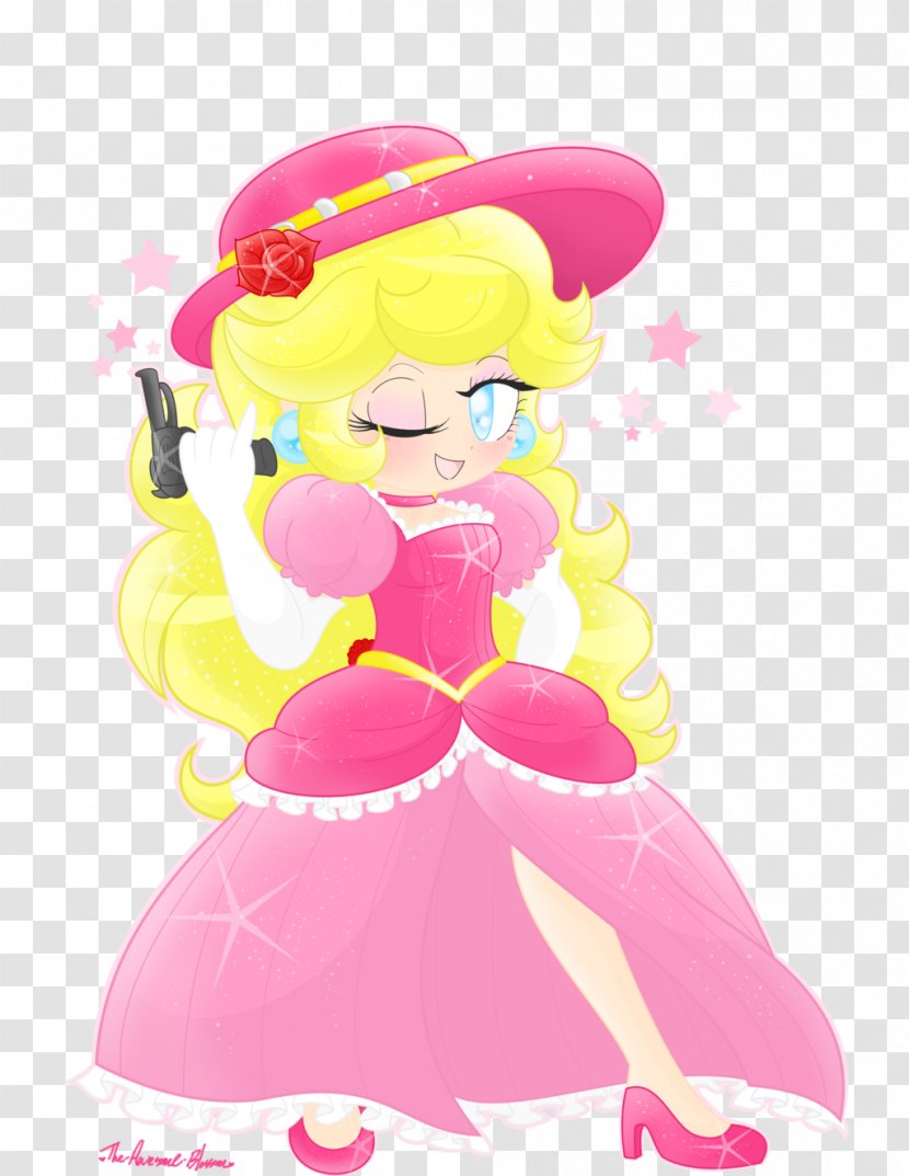 Princess Peach Cartoon - Digital Art Transparent PNG