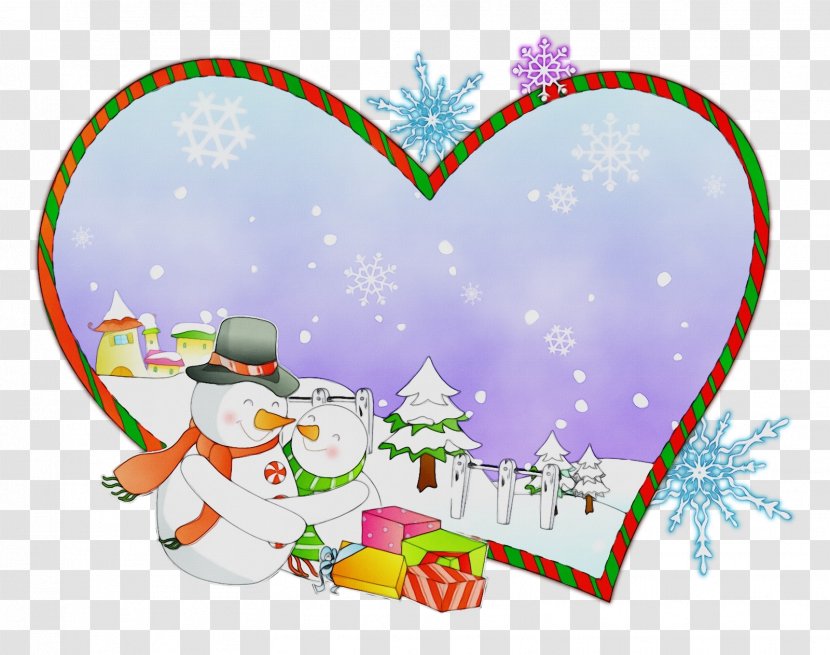 Valentine's Day - Winter - Valentines Snow Transparent PNG