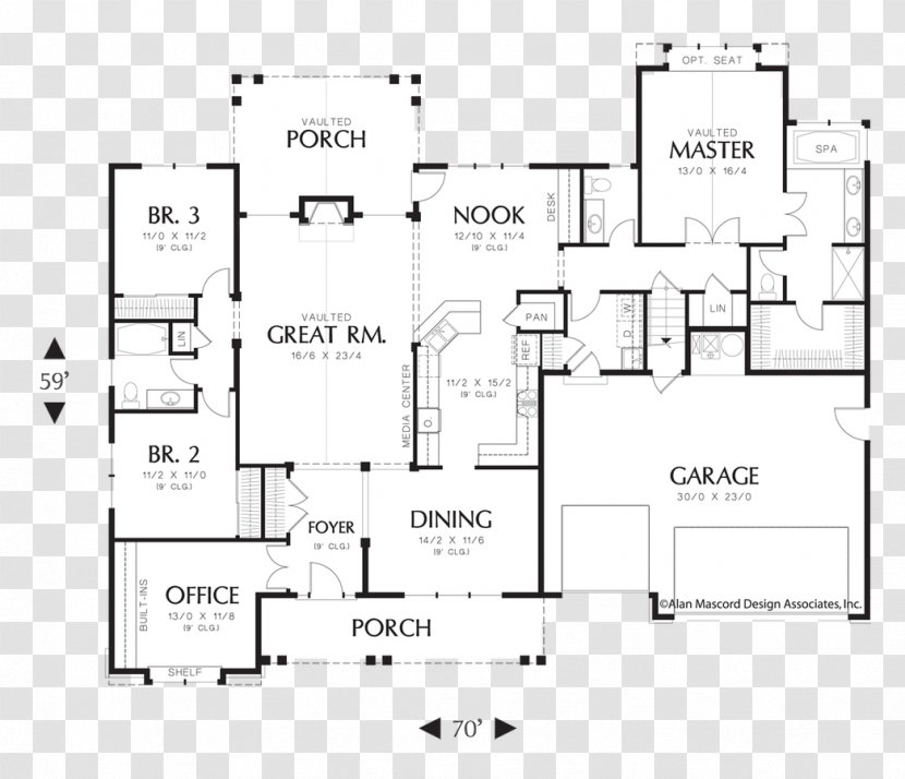 House Plan Floor Bonus Room Transparent PNG