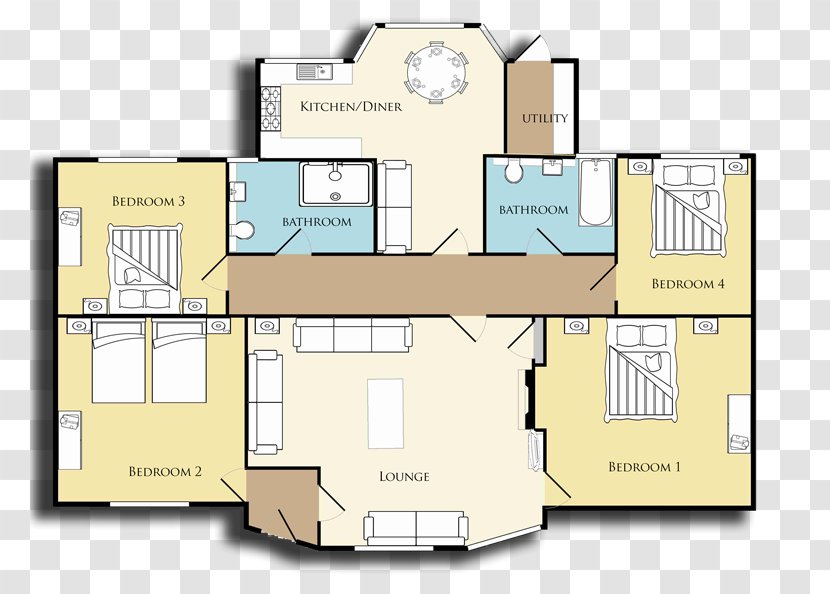Floor Plan Kent Cottage - Real Estate - Coquet CottagesOthers Transparent PNG