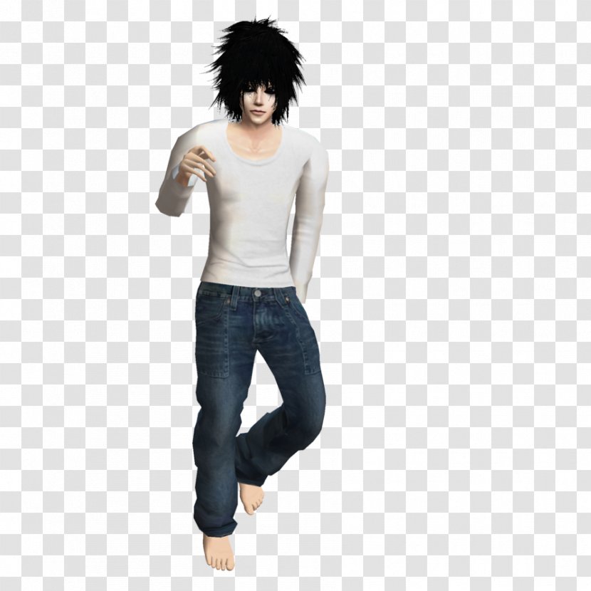 Light Yagami The Sims 3 Death Note YouTube - Youtube - Denim Transparent PNG