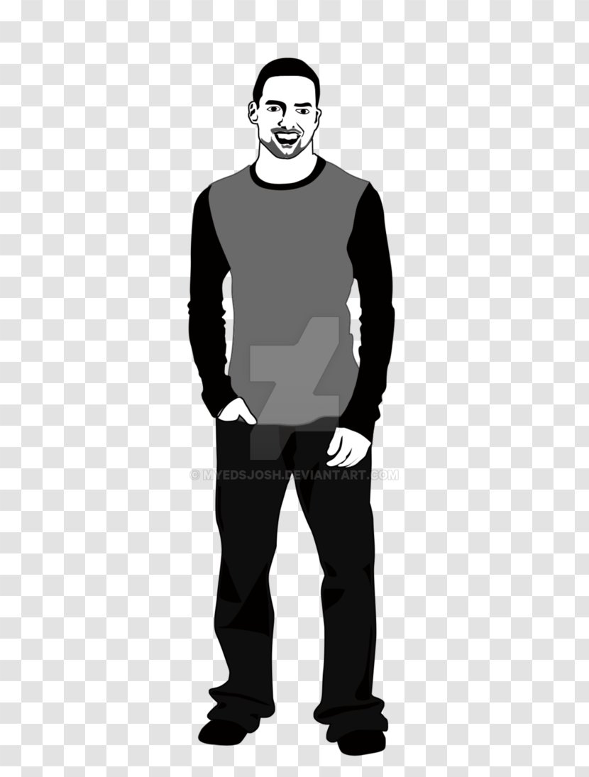 Man Drawing Art Facial Hair - Standing Transparent PNG