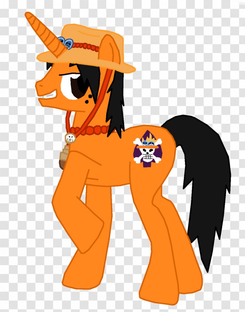 My Little Pony Portgas D. Ace Monkey Luffy One Piece - Cartoon Transparent PNG