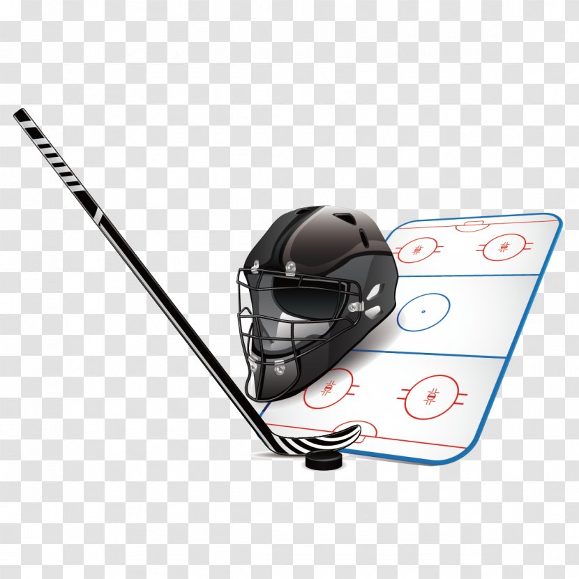 Hockey Stick Ice Puck Field - Microphone - Golf Caps And Club Transparent PNG